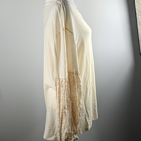 Free people ivory Ecru boho top medium - Picture 3 of 8